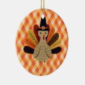 かわいいクラシック/ヴィンテージ感謝祭トルコ セラミックオーナメント (右)