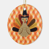 かわいいクラシック/ヴィンテージ感謝祭トルコ セラミックオーナメント (左)