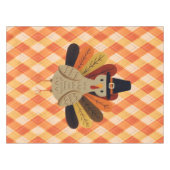 かわいいクラシック/ヴィンテージ感謝祭トルコ テーブルクロス (正面(横))