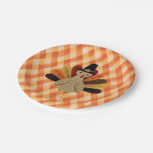 かわいいクラシック/ヴィンテージ感謝祭トルコ ペーパープレート (アングル)