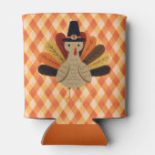 かわいいクラシック/ヴィンテージ感謝祭トルコ 缶クーラー (裏面)