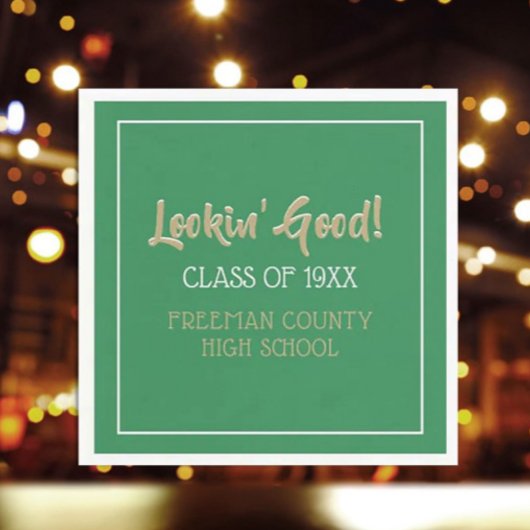 かわいいクラス懇親会ナプキン スタンダードカクテルナプキン