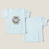  かわいいクラフトキャットTシャツ (デザイン正面&裏面)