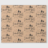 かわいいクラフト紙最も素晴らしい時間の年 ラッピングペーパー (フラット)