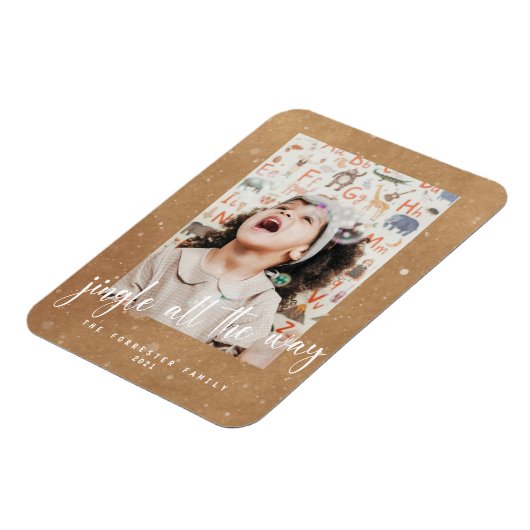 かわいいクラフトJingleオールウェイスクリプト2写真 マグネット (左側)