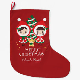 かわいいクララ-クリスマス ラージクリスマスストッキング