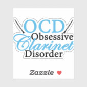 かわいいクラリネットプレーヤー シール (シート)