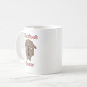 かわいいクラリネット隊のブラウンの子犬 コーヒーマグカップ (正面左)
