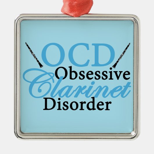 かわいいクラリネット メタルオーナメント (正面)