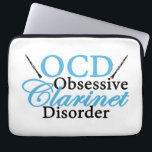 かわいいクラリネット ラップトップスリーブ<br><div class="desc">執拗なクラリネットの無秩序。 ユーモアおよびOCDのビットを持つクラリネットプレーヤーのためのおもしろいなギフト。</div>