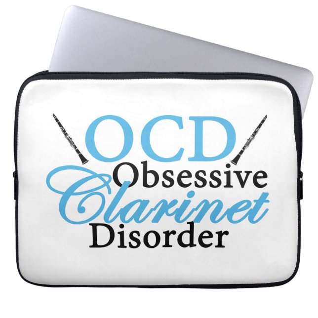 かわいいクラリネット ラップトップスリーブ (正面)