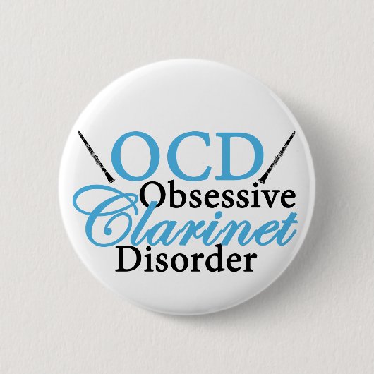 かわいいクラリネット 缶バッジ (正面)