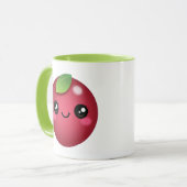 かわいいクランベリーツートーンコーヒーマグ マグカップ (正面左)