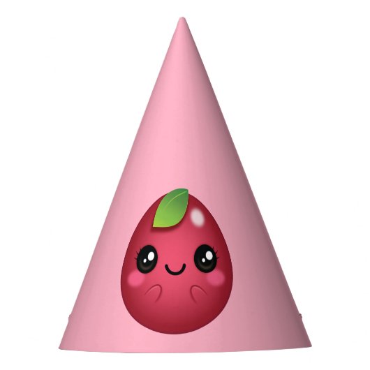 かわいいクランベリー パーティーハット (正面)