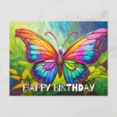 かわいいクリエイティブバタフライアート シーズンポストカード (正面)