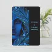 かわいいクリシュナのカード 誕生日のプレゼント - クリシュナアート 招待状 (スタンド正面)