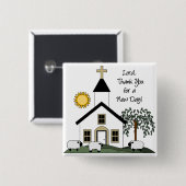 かわいいクリスチャンのボタン 缶バッジ (正面&裏面)