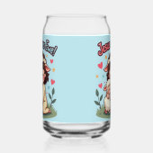 かわいいクリスチャン「イエズラブエウ」パステルデザイン ガラス缶 (左)