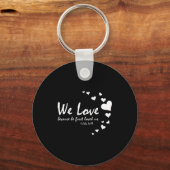 かわいいクリスチャン バレンタインデー 女性向け聖書の詩 彼女 キーホルダー (正面)