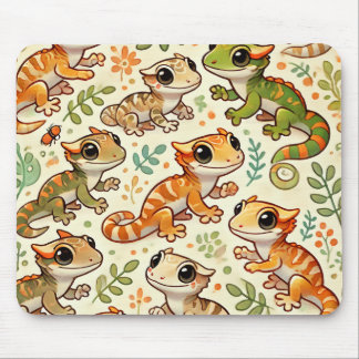 かわいいクリステッドGeckoマウスパッド マウスパッド