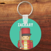 かわいいクリスマスおもちゃソルジャーボーイin赤 キーホルダー (正面)