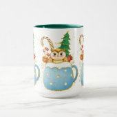 かわいいクリスマスかわいいフクロムグ マグカップ (中央)