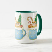 かわいいクリスマスかわいいフクロムグ マグカップ (正面右)
