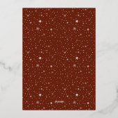 かわいいクリスマスが近づいてる フォト フォイル 箔シーズンカード (裏面)