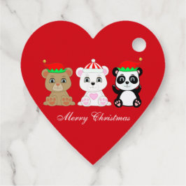 かわいいクリスマスくま3兄弟 フェイバータグ