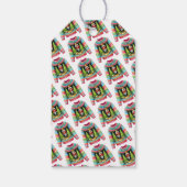 かわいいクリスマスくるみ割り醜いクリスマスセーター ギフトタグ (裏面)