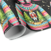 かわいいクリスマスくるみ割り醜いクリスマスセーター ラッピングペーパー (ロールコーナー)