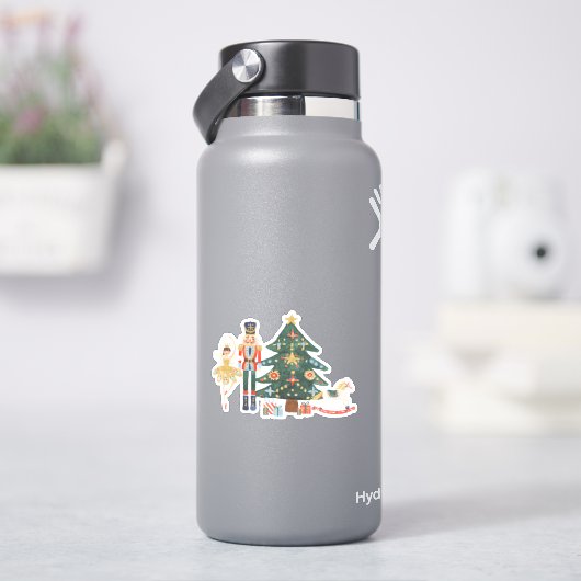 かわいいクリスマスくるみ割り シール (HydroFlask)