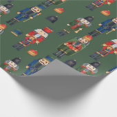 かわいいクリスマスくるみ割り ラッピングペーパー (角)