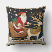 かわいいクリスマスそり クッション (裏面)