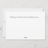 かわいいクリスマスとホリデーのウィッシュ(願い)たちよ シーズンカード (裏面)