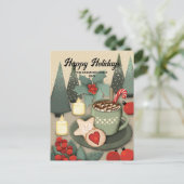 かわいいクリスマスのお菓子 シーズンポストカード (スタンド正面)