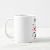 かわいいクリスマスのらくがきコーヒーマグ コーヒーマグカップ (左)