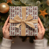 かわいいクリスマスのエルフ フェスティブレター I ラッピングペーパー