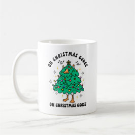 かわいいクリスマスのガチョウ コーヒーマグカップ
