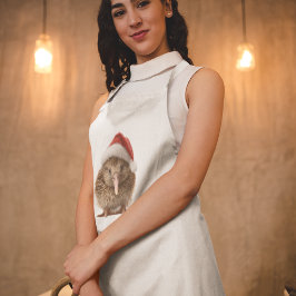 かわいいクリスマスのキウイカスタム エプロン