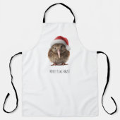 かわいいクリスマスのキウイカスタム エプロン (正面)