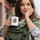 かわいいクリスマスのキウイカスタム コーヒーマグカップ