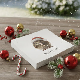 かわいいクリスマスのキウイカスタム スタンダードカクテルナプキン