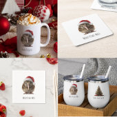 かわいいクリスマスのキウイカスタム スタンダードカクテルナプキン