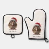 かわいいクリスマスのキウイカスタム 鍋つかみ&鍋敷きセット (正面)