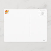 かわいいクリスマスのキツネ シーズンポストカード (裏面)