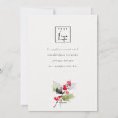 かわいいクリスマスのギフト猫のロ企業のゴ シーズンカード (裏面)