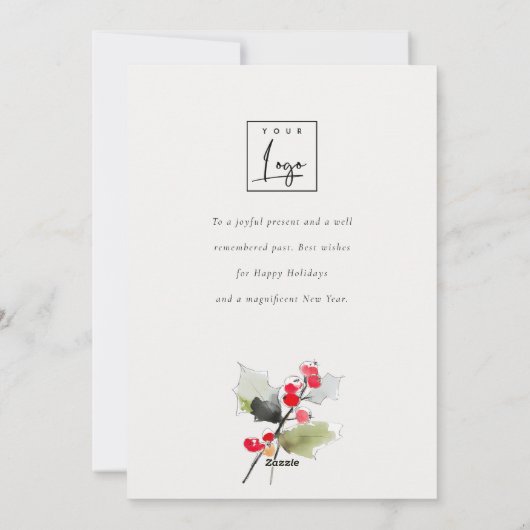 かわいいクリスマスのギフト猫のロ企業のゴ シーズンカード (裏面)