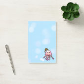 かわいいクリスマスのクラゲのキャラクター ポストイット (オフィス)