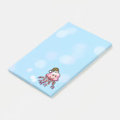 かわいいクリスマスのクラゲのキャラクター ポストイット (アングル)